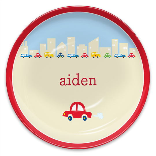 Vroom Vroom Children's Melamine Plate